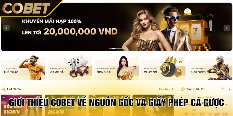 Giới thiệu Cobet về nguồn gốc và giấy phép cá cược