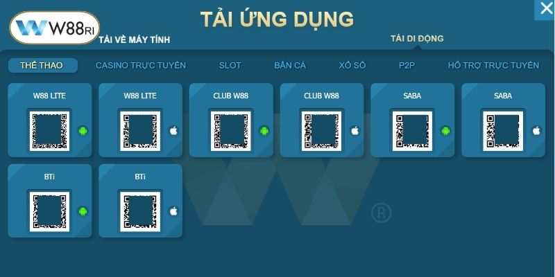Cập nhật ứng dụng về điện thoại qua mã QR